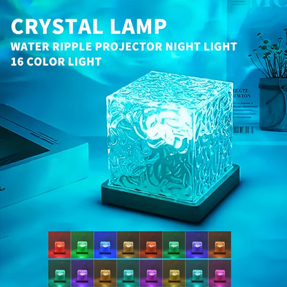 Ocean Wave Aurora Projector Light – 16 Colors, Touch & Remote Control