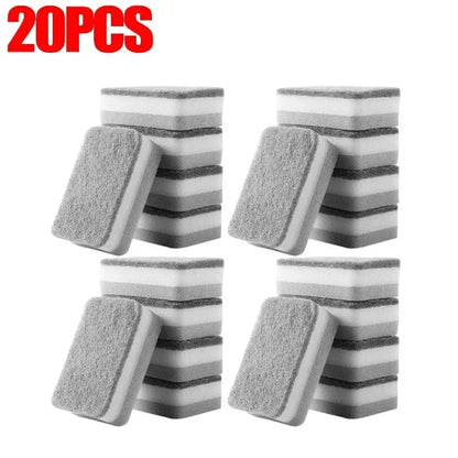 Magic Three-Layer Cleaning Sponges – Reusable, Eco-Friendly Kitchen Scrubber