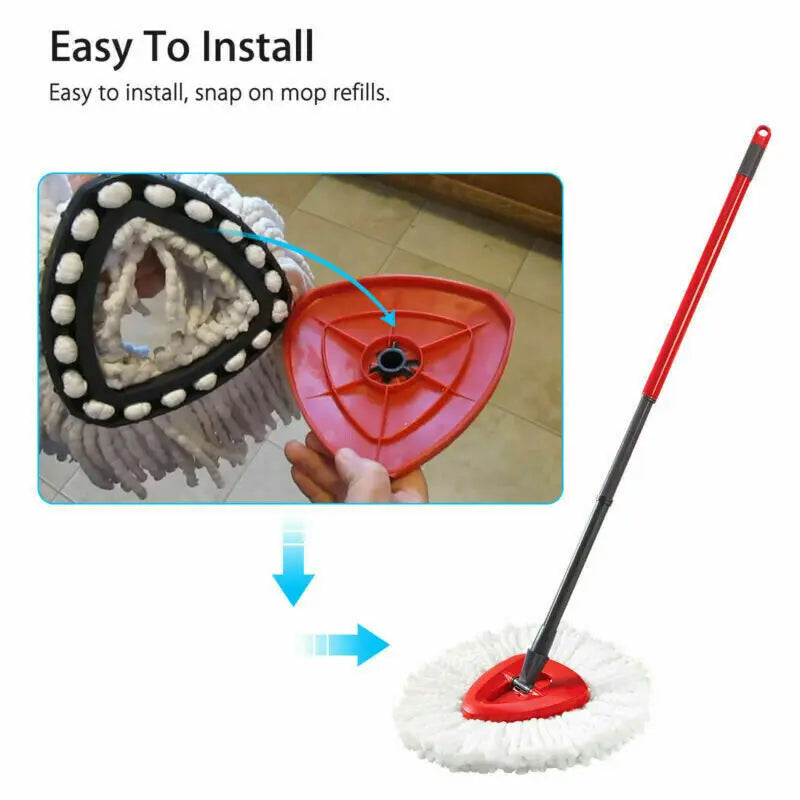 Turbo Microfibre Floor Mop with Replacement Head