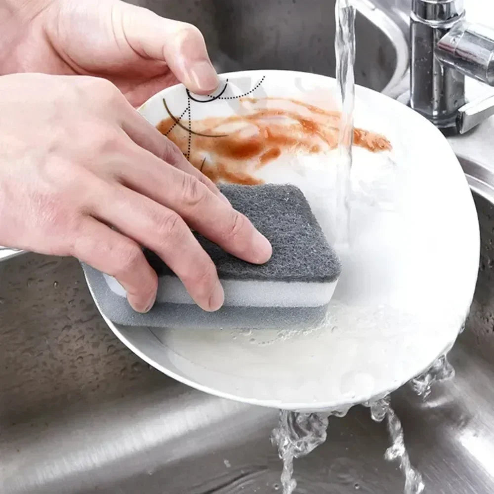 Magic Three-Layer Cleaning Sponges – Reusable, Eco-Friendly Kitchen Scrubber