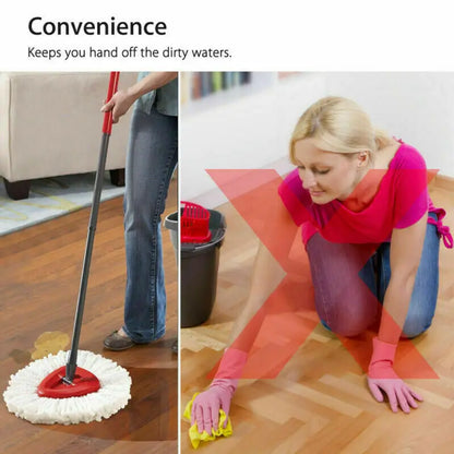 Turbo Microfibre Floor Mop with Replacement Head