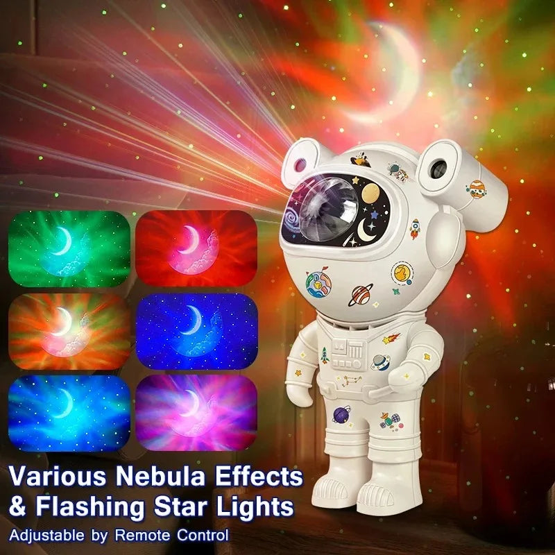 Astronaut Galaxy Projector Night Light – Smart App & Remote Control, 360° Rotation