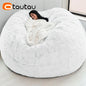 Giant 5ft Fluffy Faux Fur Bean Bag Cover – Soft, Cozy & Oversized (Cover Only)