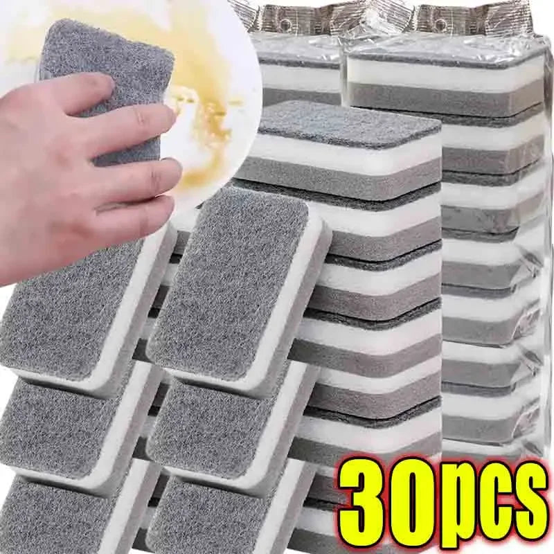 Magic Three-Layer Cleaning Sponges – Reusable, Eco-Friendly Kitchen Scrubber