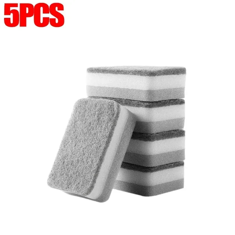 Magic Three-Layer Cleaning Sponges – Reusable, Eco-Friendly Kitchen Scrubber