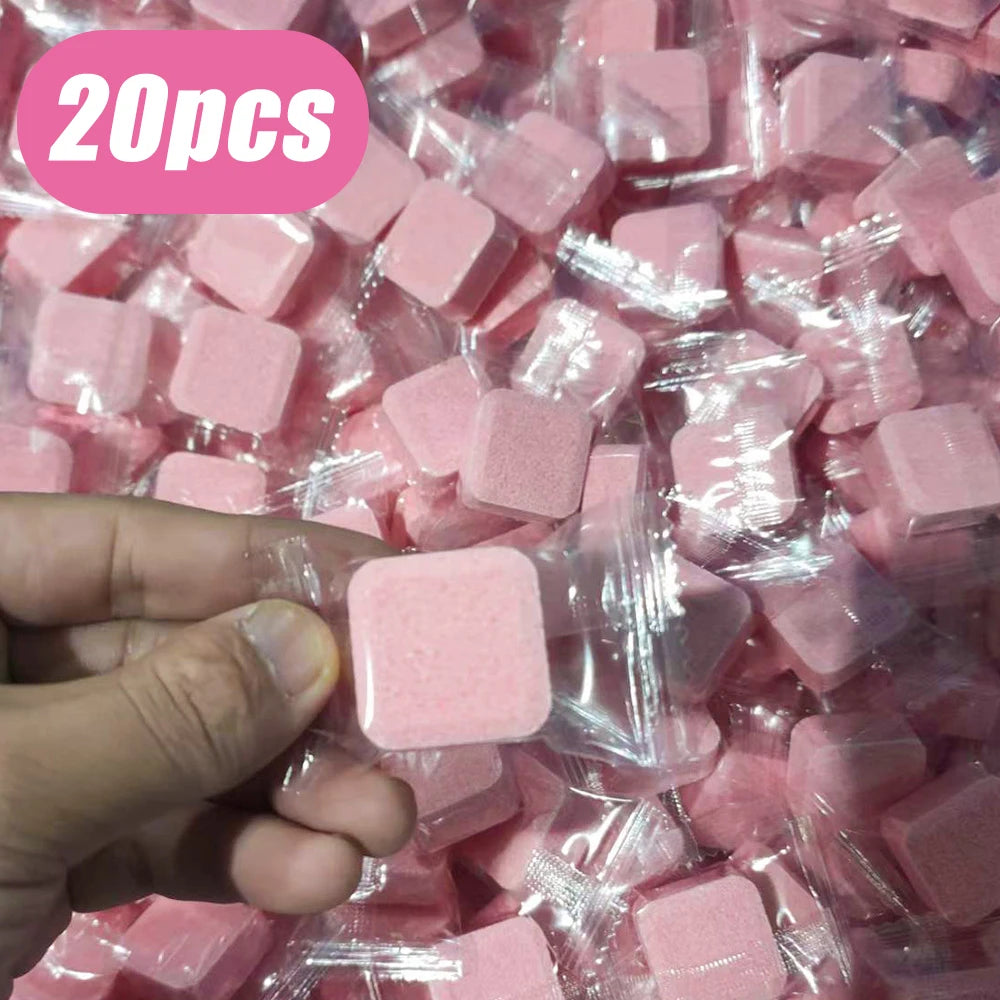 Toilet Cleaning Effervescent Tablets – Removes Stains, Odors & Yellow Buildup