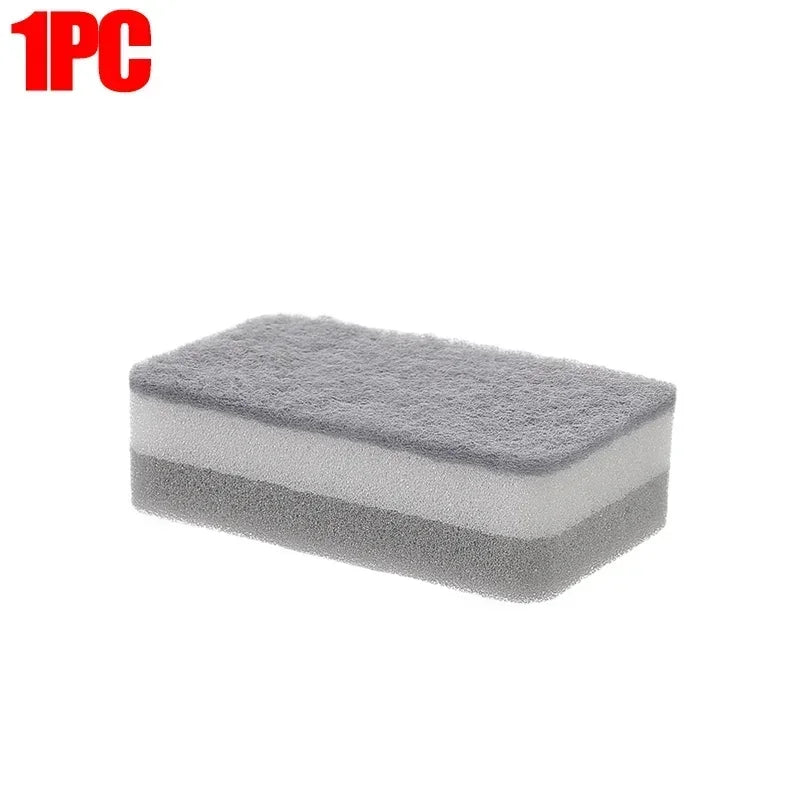 Magic Three-Layer Cleaning Sponges – Reusable, Eco-Friendly Kitchen Scrubber