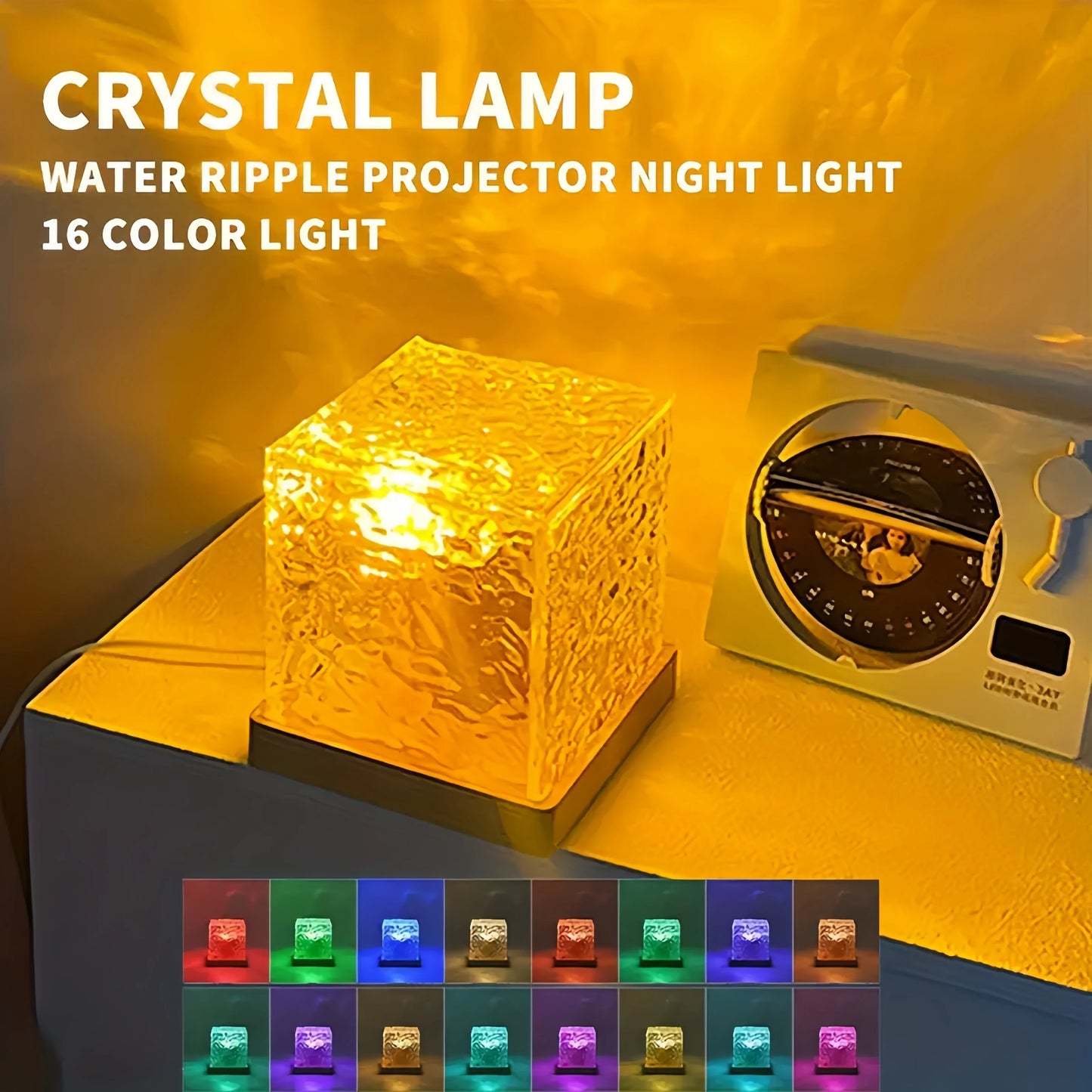 Ocean Wave Aurora Projector Light – 16 Colors, Touch & Remote Control