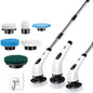 Cordless Electric Spin Scrubber – Multi-Head Power Scrubber with Extendable Handle