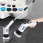 Cordless Electric Spin Scrubber – Multi-Head Power Scrubber with Extendable Handle